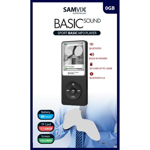 SAMVIX Basic MP3 player 0GB With SD