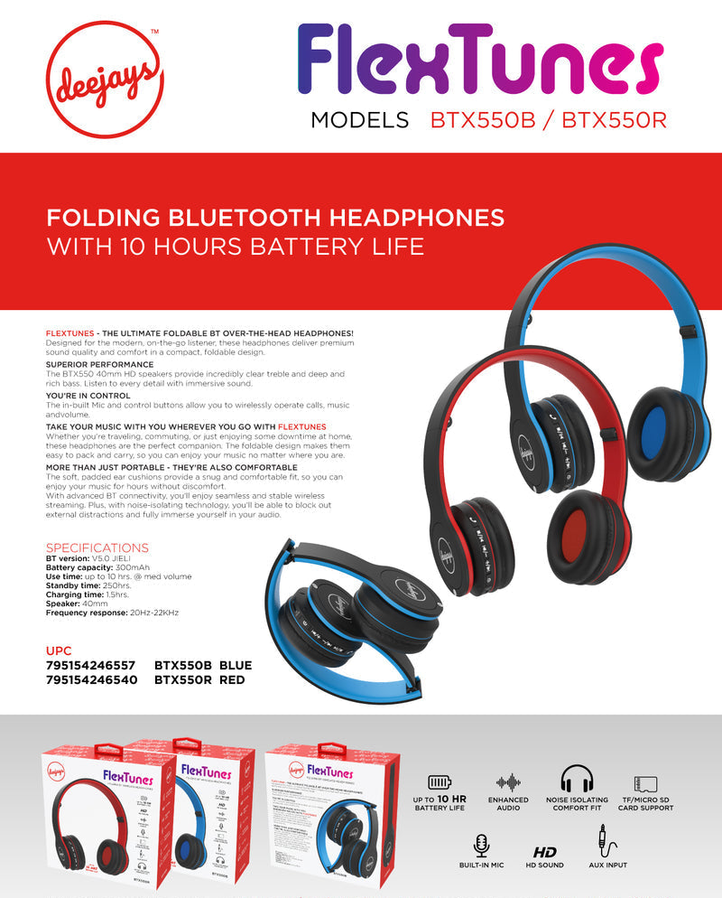 Deejays wireless headphones Flex tunes