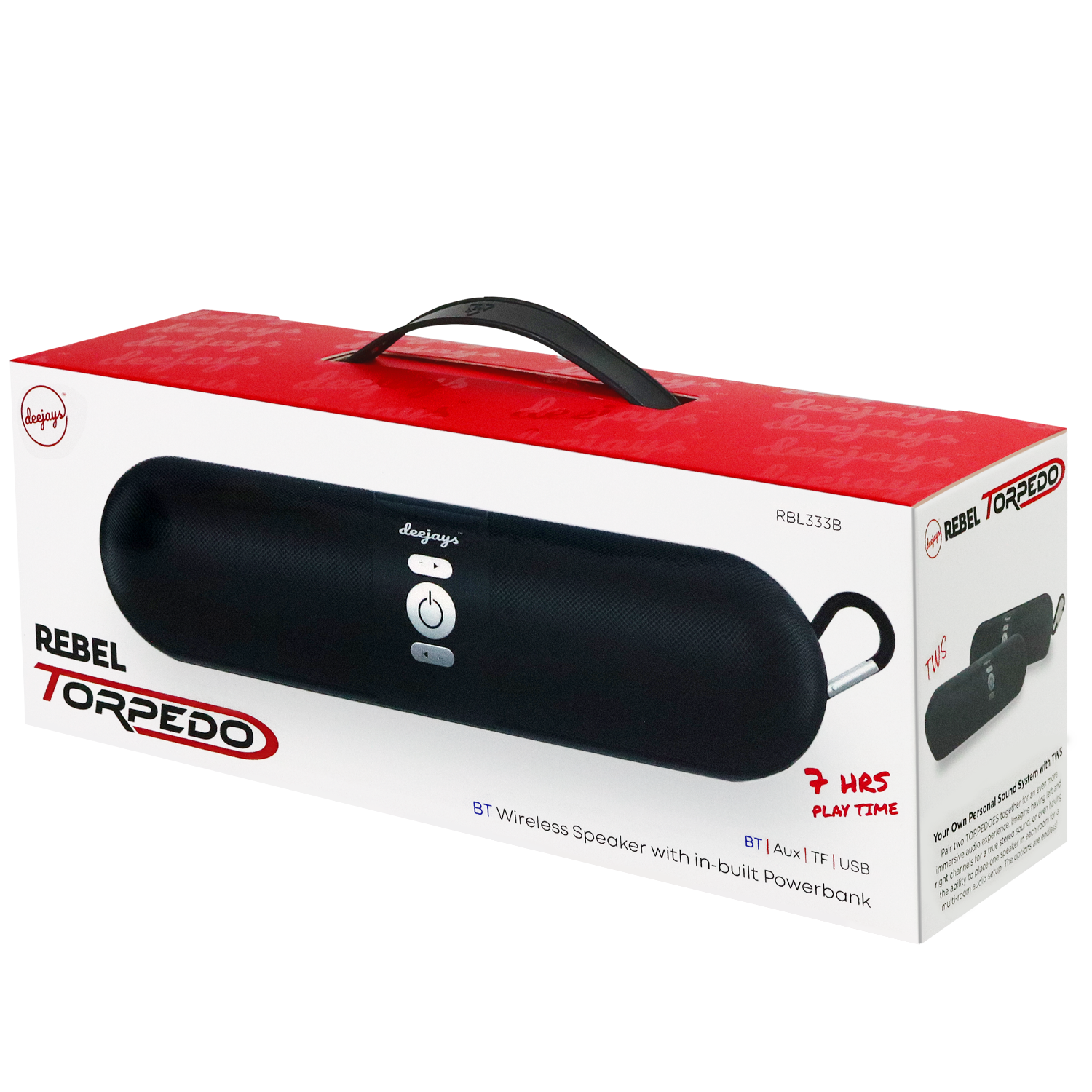 Rebel Torpedo - Wireless Speaker With Powerbank