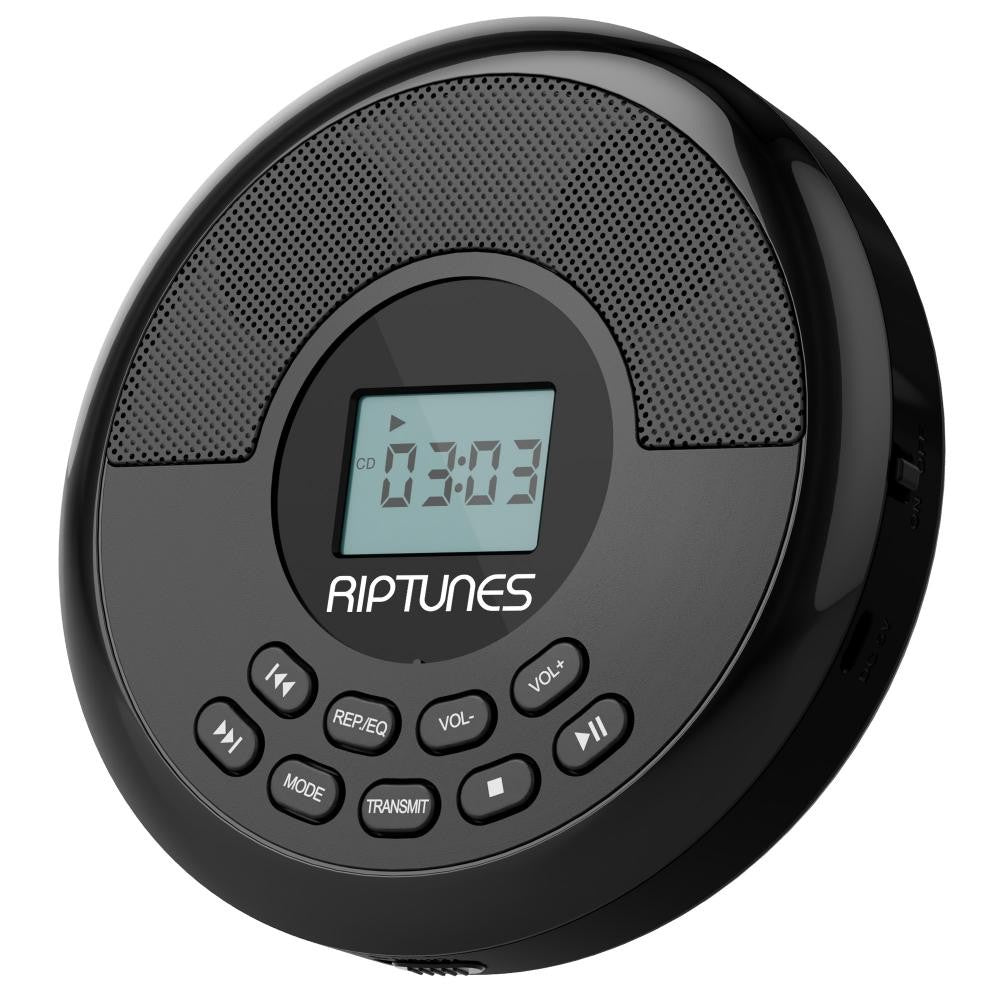 Riptunes Personal MP3 CD Player, with built in speakers, Bluetooth, USB